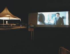 Movie and Camping Under the Stars