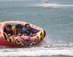 Bumper Ride at Calangute Beach, Goa