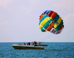 Parasailing at Dona Paula, Goa