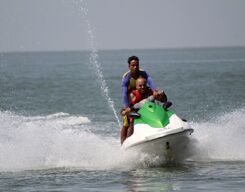 Jet Ski Ride at Dona Paula Beach, Goa