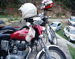 Motorbiking from Kullu to Manali