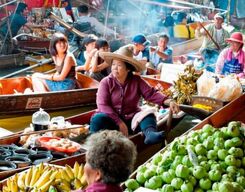 Safari Park, Floating Market and War Museum Tour from Bangkok
