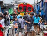 Maeklong Train Market, Floating Market and Grand Palace Tour