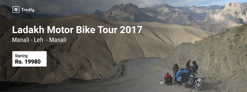 Leh-Ladakh Motor bike tour 2017 - Manali-Leh