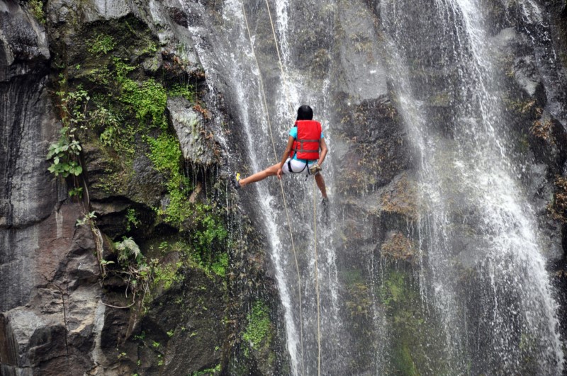 Waterfall Rapelling -Things To Do in Mumbai for Adventure